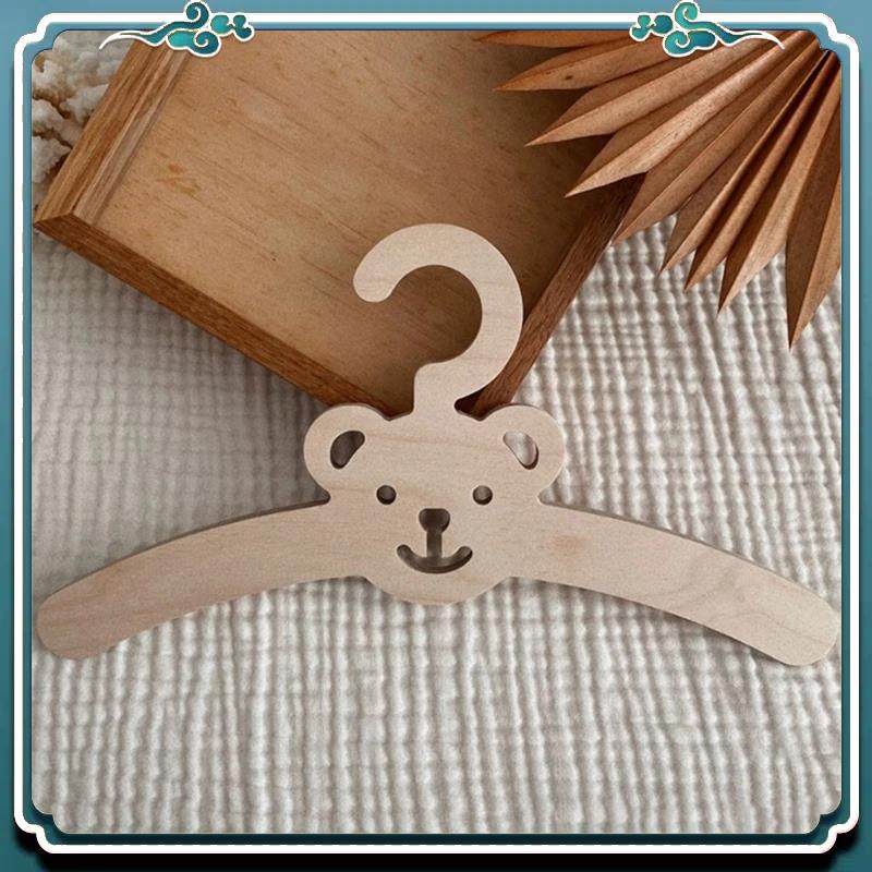 Baby Clothing Organizer - Premium 6-delige Scandinavische houten wolk kledinghanger
