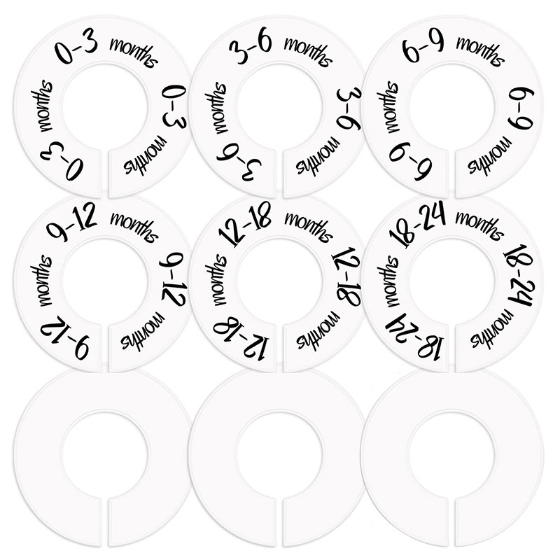 Baby Clothing Hanger Dividers - 100 Stuks Multi Size Baby Kids