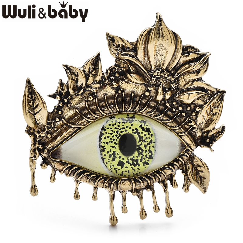 Baby Clothing Bag - Wuli&baby Vintage Flower Eye Broches Metaal