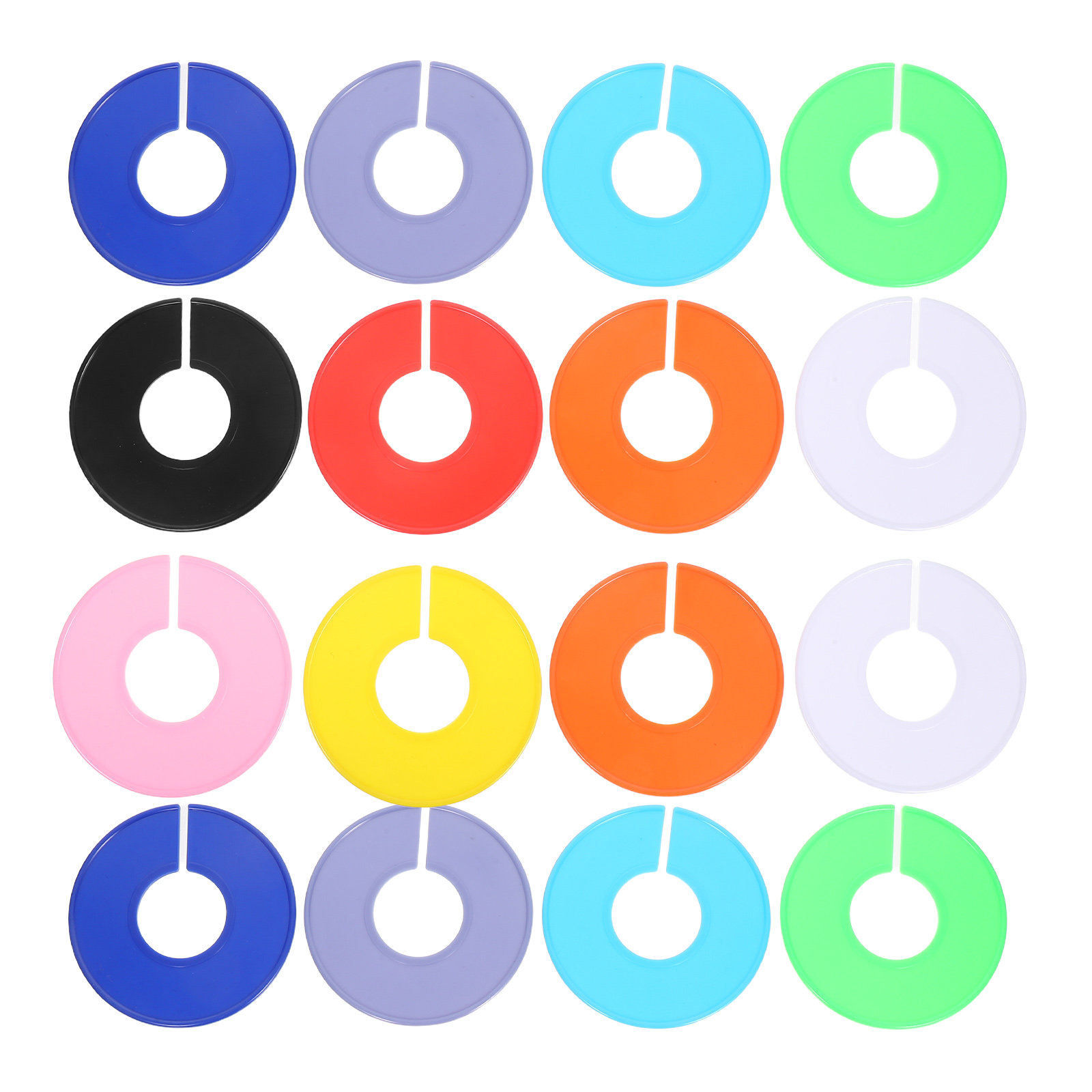 Baby Clothing Hanger Dividers - 30 stuks plastic ronde kledingverdelers kastlabels
