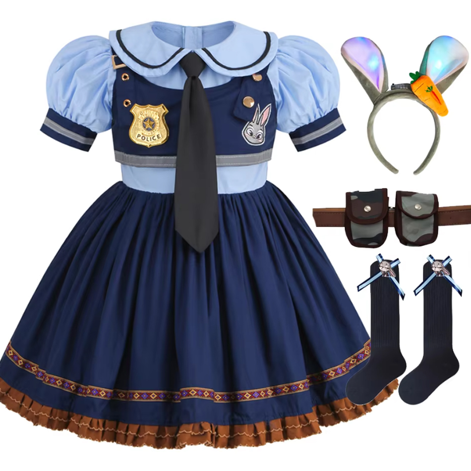 Baby Clothing Europe - Judy Cosplay Kostuum Kinderen Carnaval Feestjurk