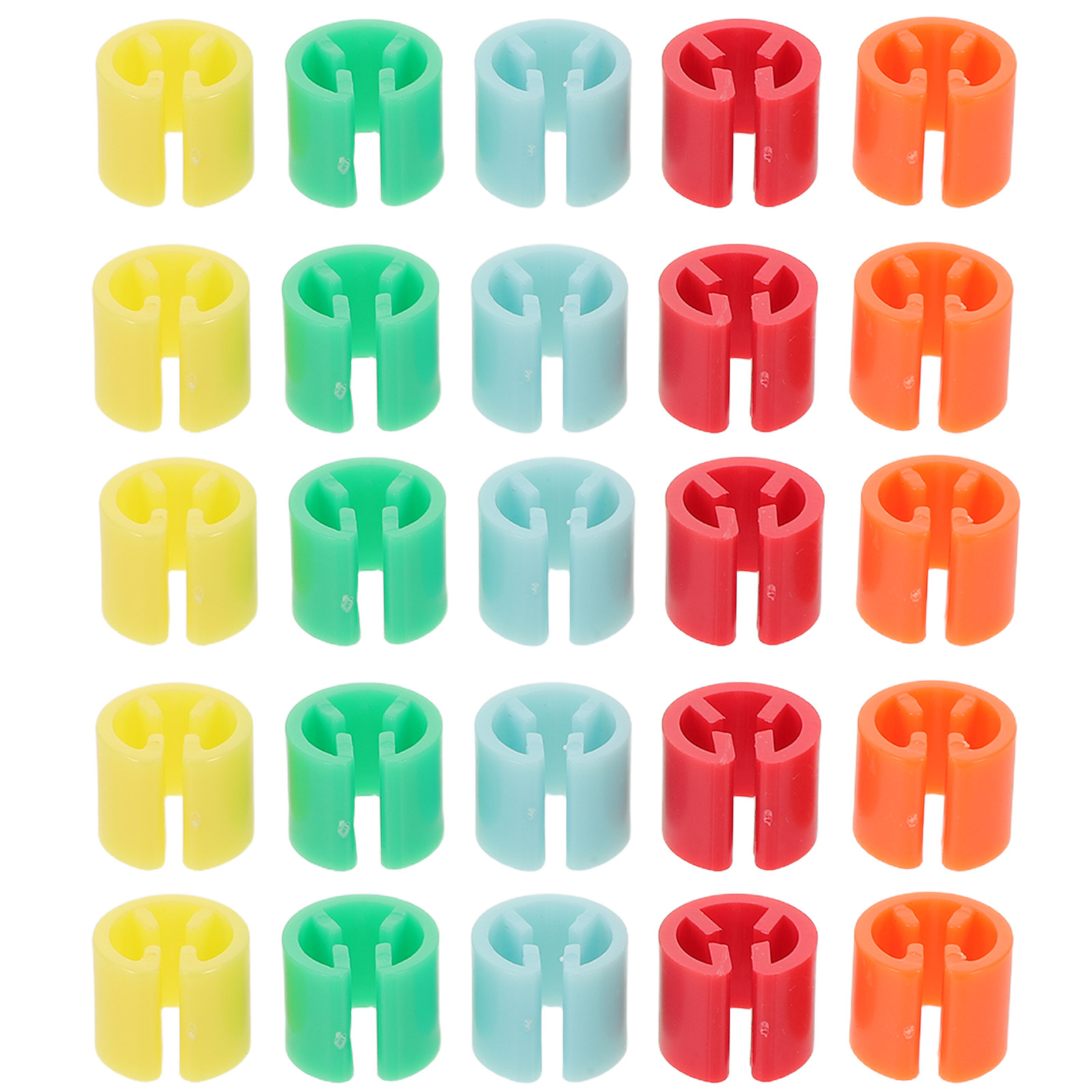 Baby Clothing Hanger Dividers - 150 stuks gekleurde plastic hangertags ronde