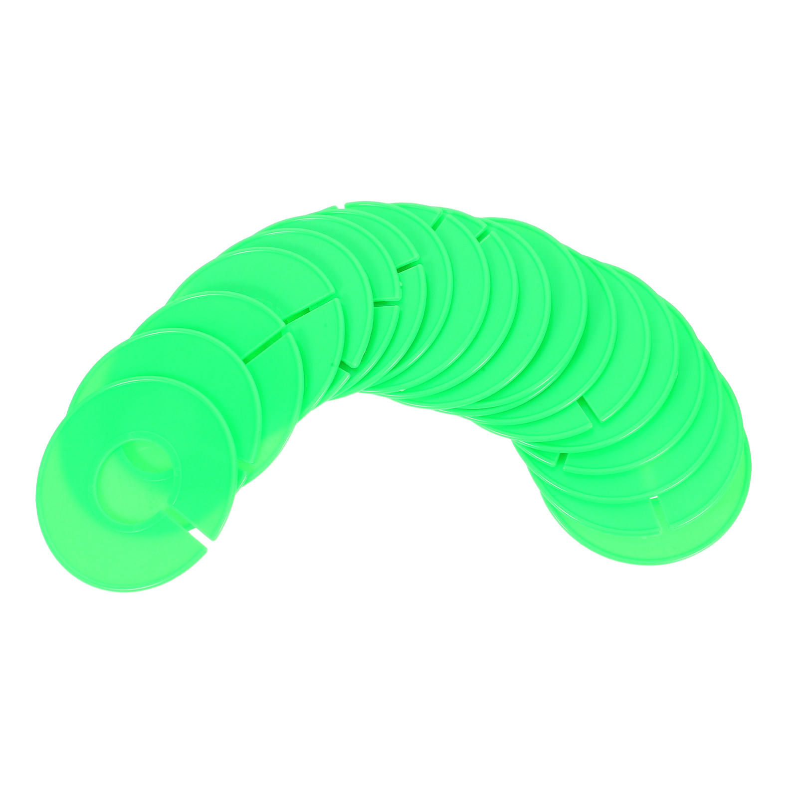 Baby Clothing Rack - 20 stuks kastorganisator, groene plastic ronde