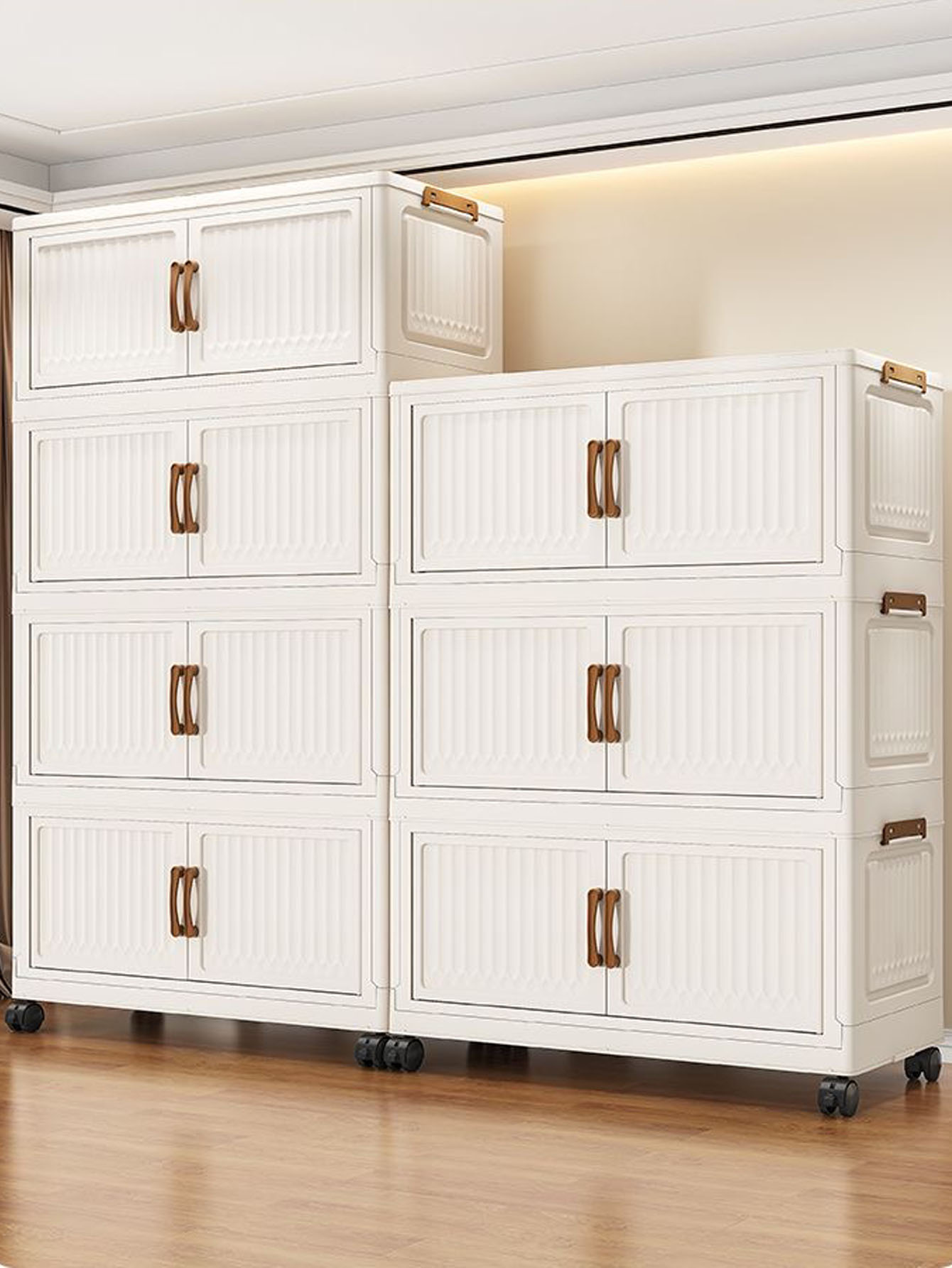 Baby Clothing Wardrobe - Opvouwbare, niet-installatie meerlaagse plastic babygarderobe, kledingopbergkast