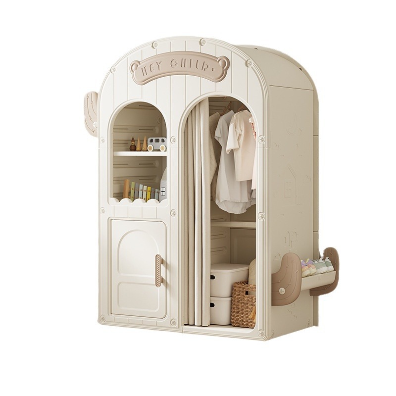 Baby Clothing Wardrobe - Kinderkast Huishoudelijke slaapkameropbergkast Baby eenvoudige kledingkast