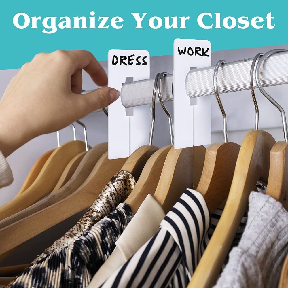 Baby Clothing Hanger Dividers - Kledinglabels Maatmarkeringsring Kledingaccessoire Rechthoekige hangers Hangende