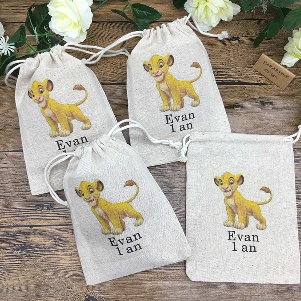 Baby Clothing Bag - 20Pcs Personaliseer Elke Cartoon Leeuw Verjaardagscadeau