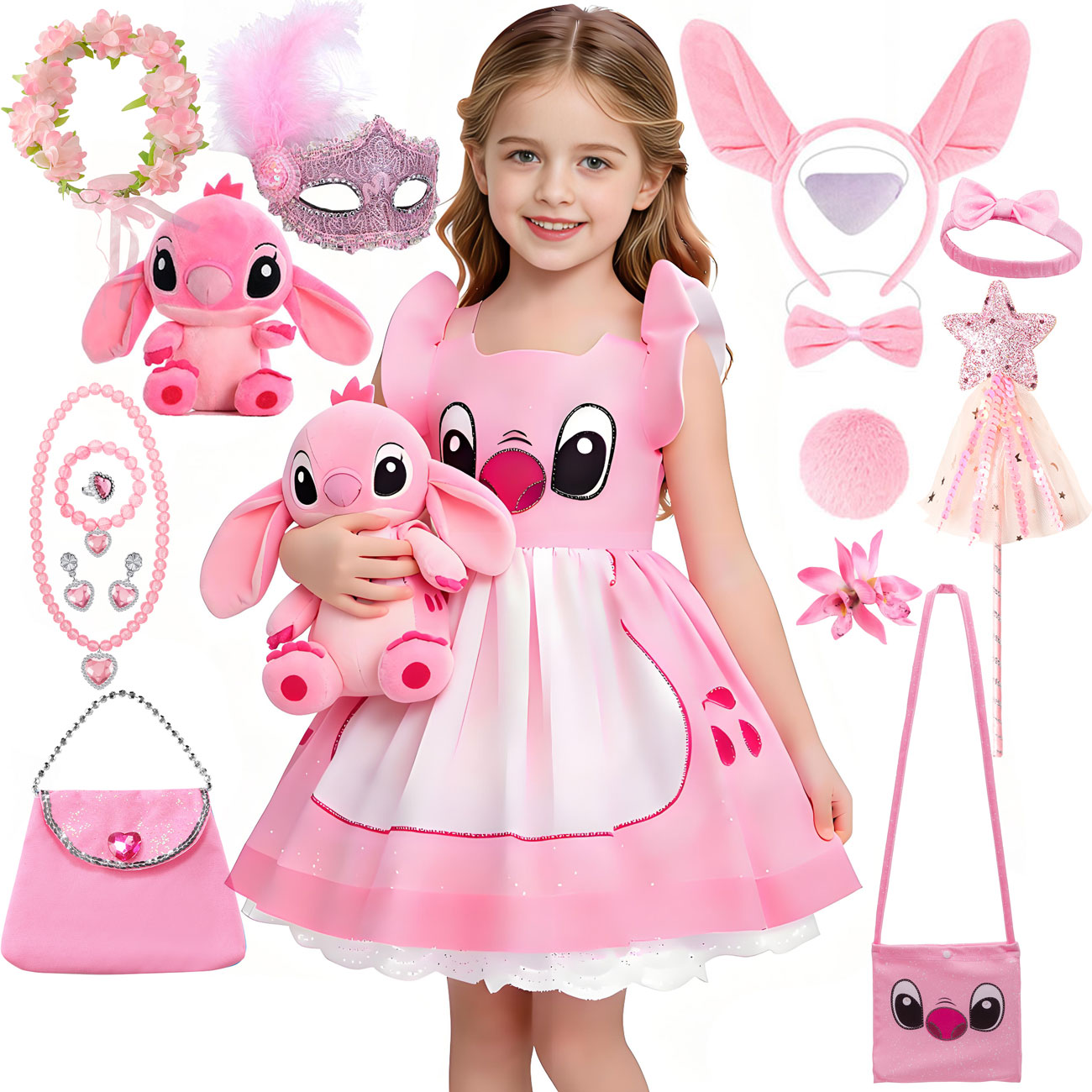 Baby Clothing Europe - Disney Lilo & Stitch roze prinsessenjurk
