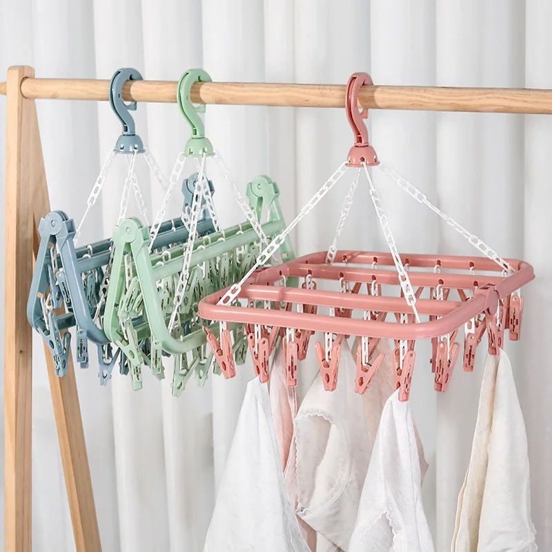 Kleerdrooghanger met 32 clips  - Baby Clothing Rack recensie en prijs