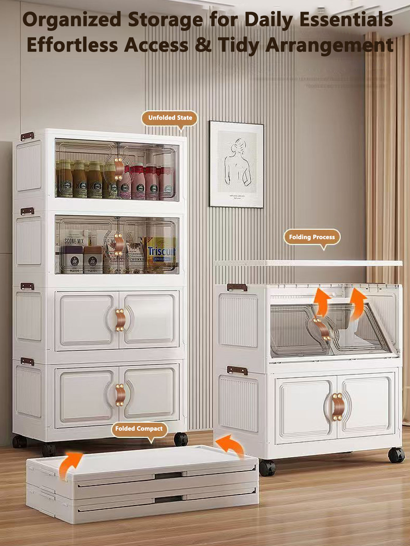 Opvouwbare opbergkast zonder i - Baby Clothing Wardrobe recensie en prijs
