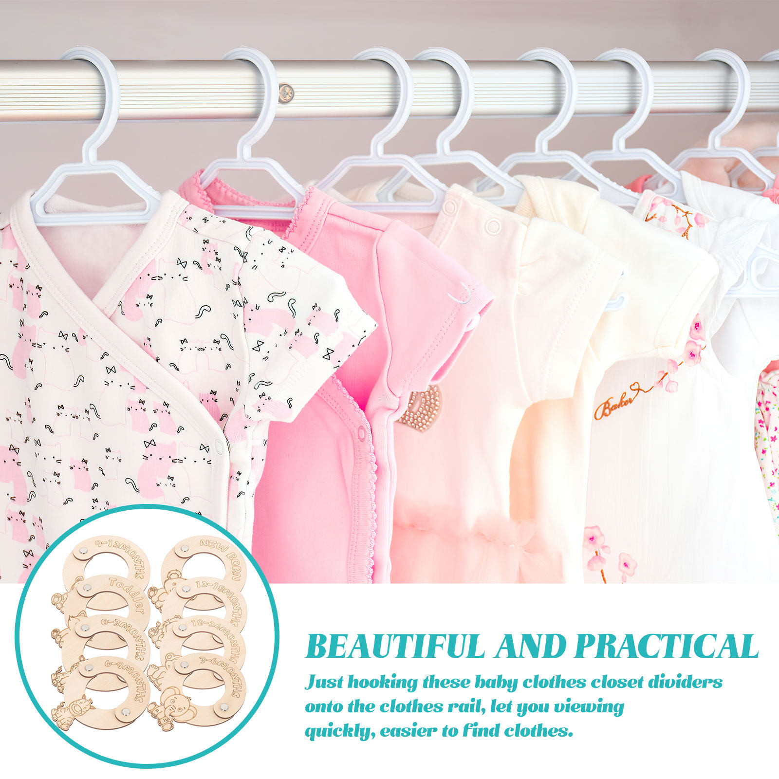 8-delige babykleding-organizer - Baby Clothing Wardrobe recensie en prijs