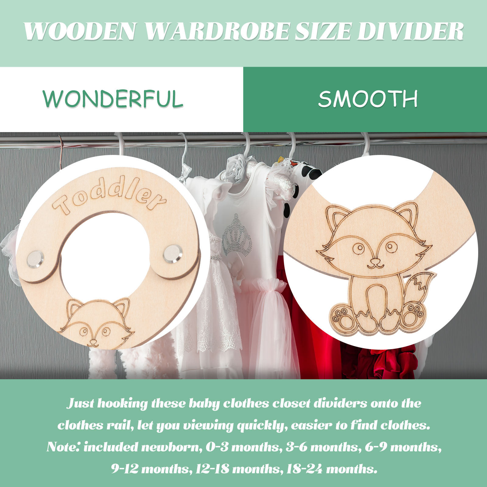 8-delige babykleding-organizer - Baby Clothing Wardrobe recensie en prijs